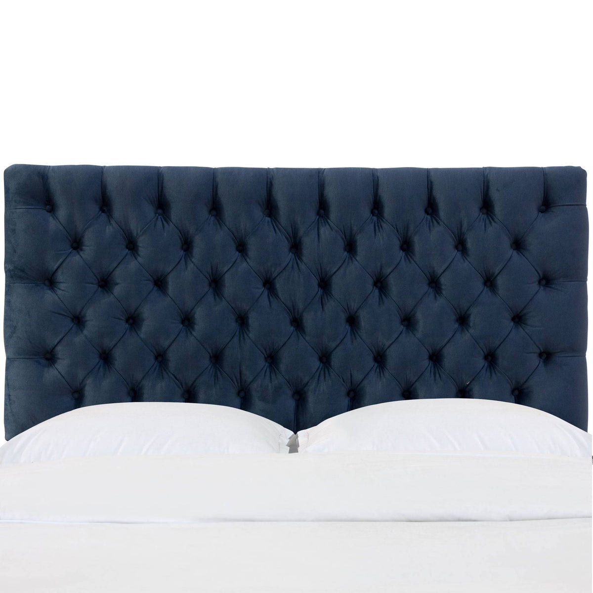 Tufted Headboard in Mystere Eclipse Blue W4254