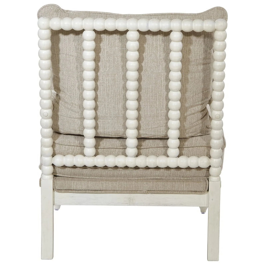 Linen White Fabric Chair K131