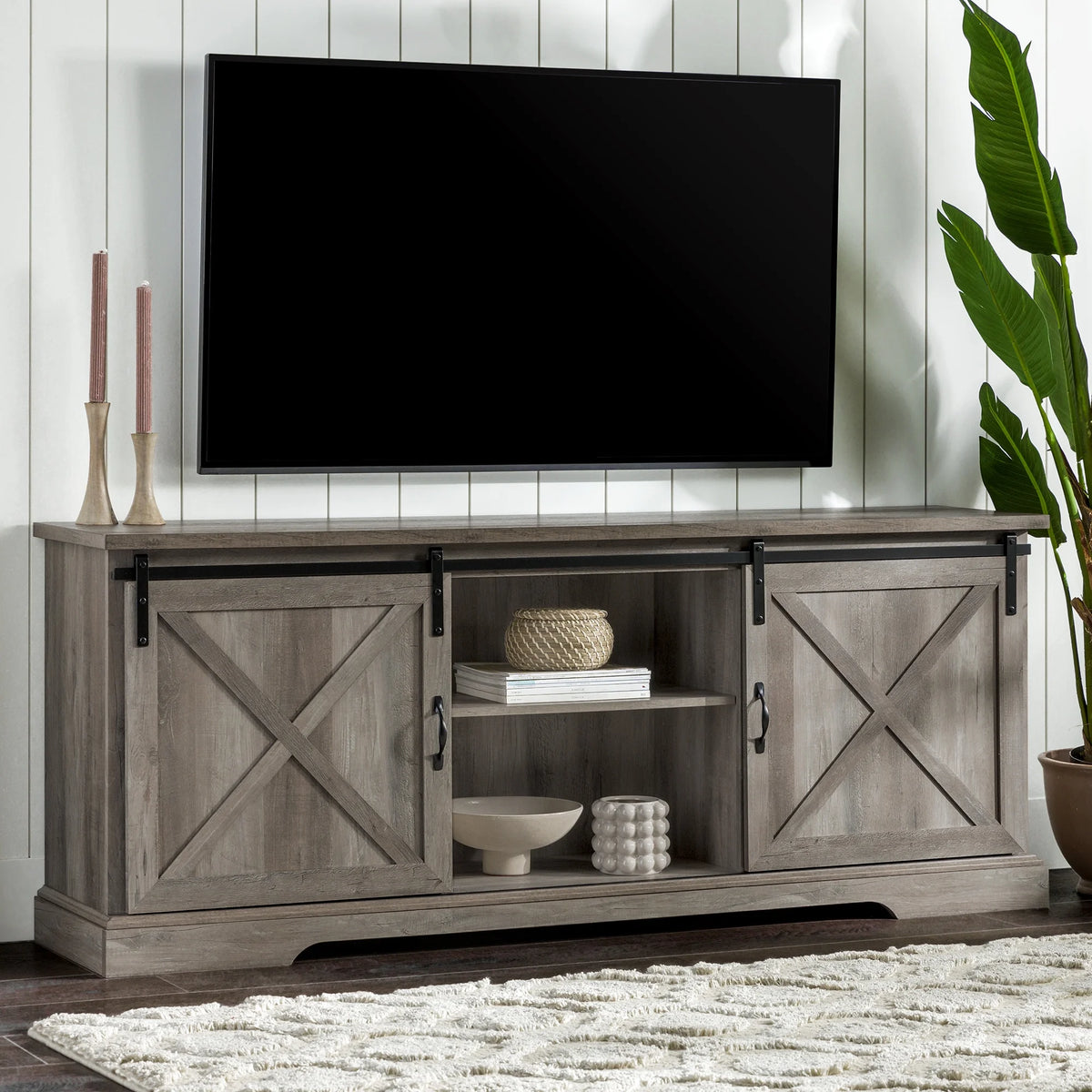 Modern Sliding Door TV Stand L74238