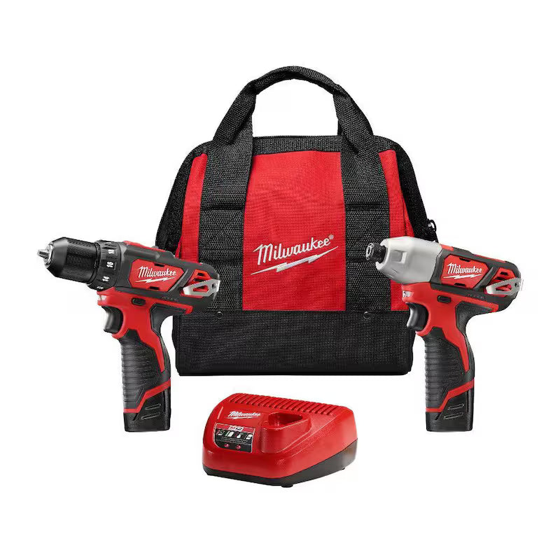 12V Cordless Drill Driver/Impact Driver Combo Kit with Two 1.5Ah Batteries S868