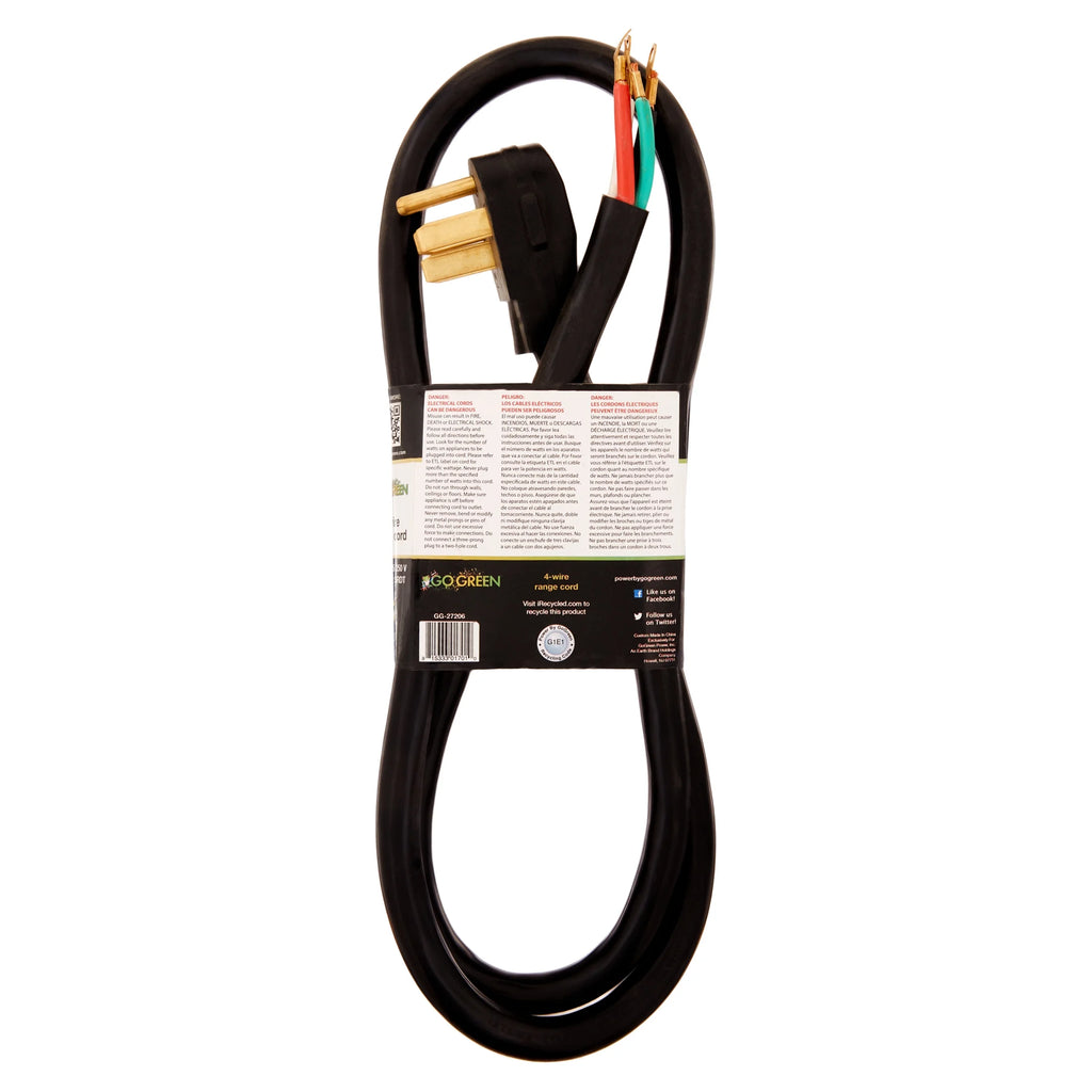 6' 4-Wire Range Cord, 50 Amp Y40639