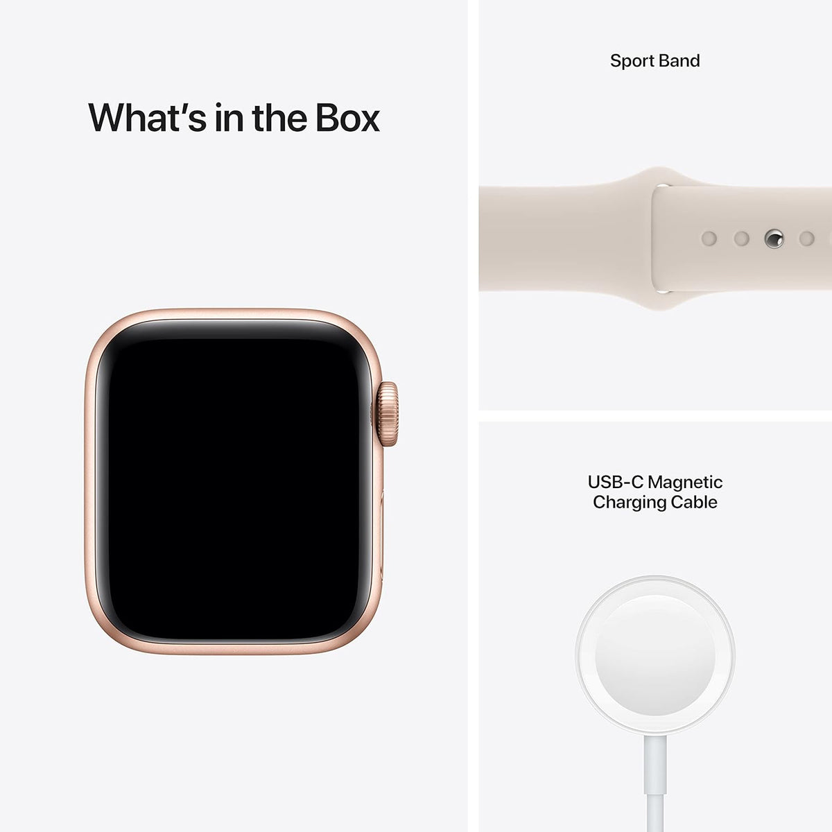 Gold Aluminium Case Smart Watch with Starlight Sport Band O123960