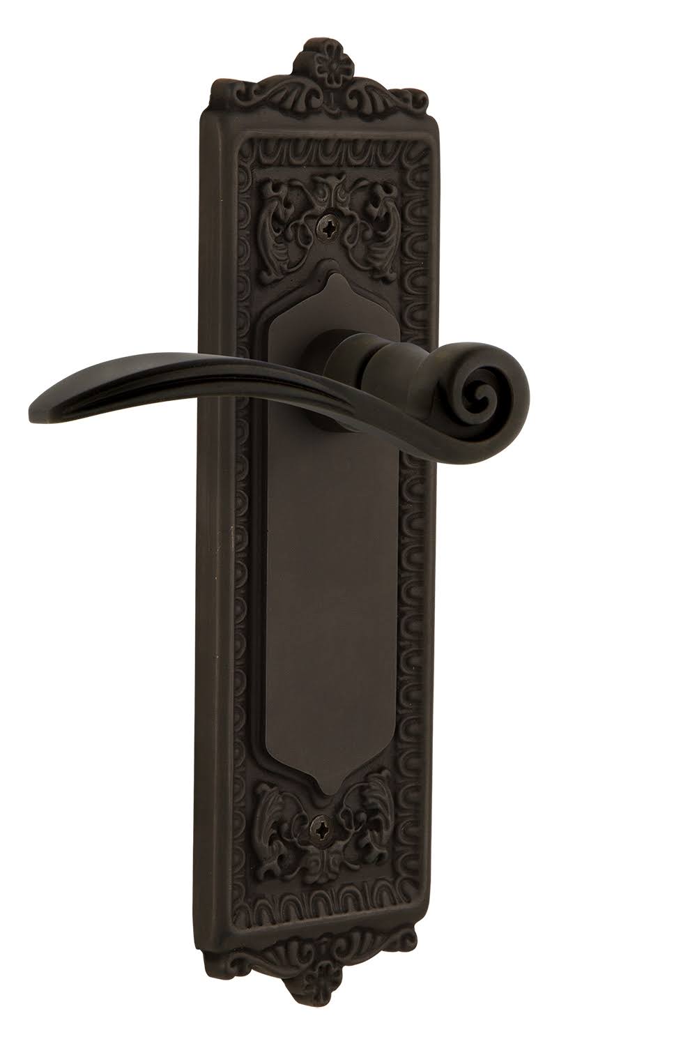 Swan Passage Door Lever Set with Egg and Dar Oil-Rubbed Bronze Z20290