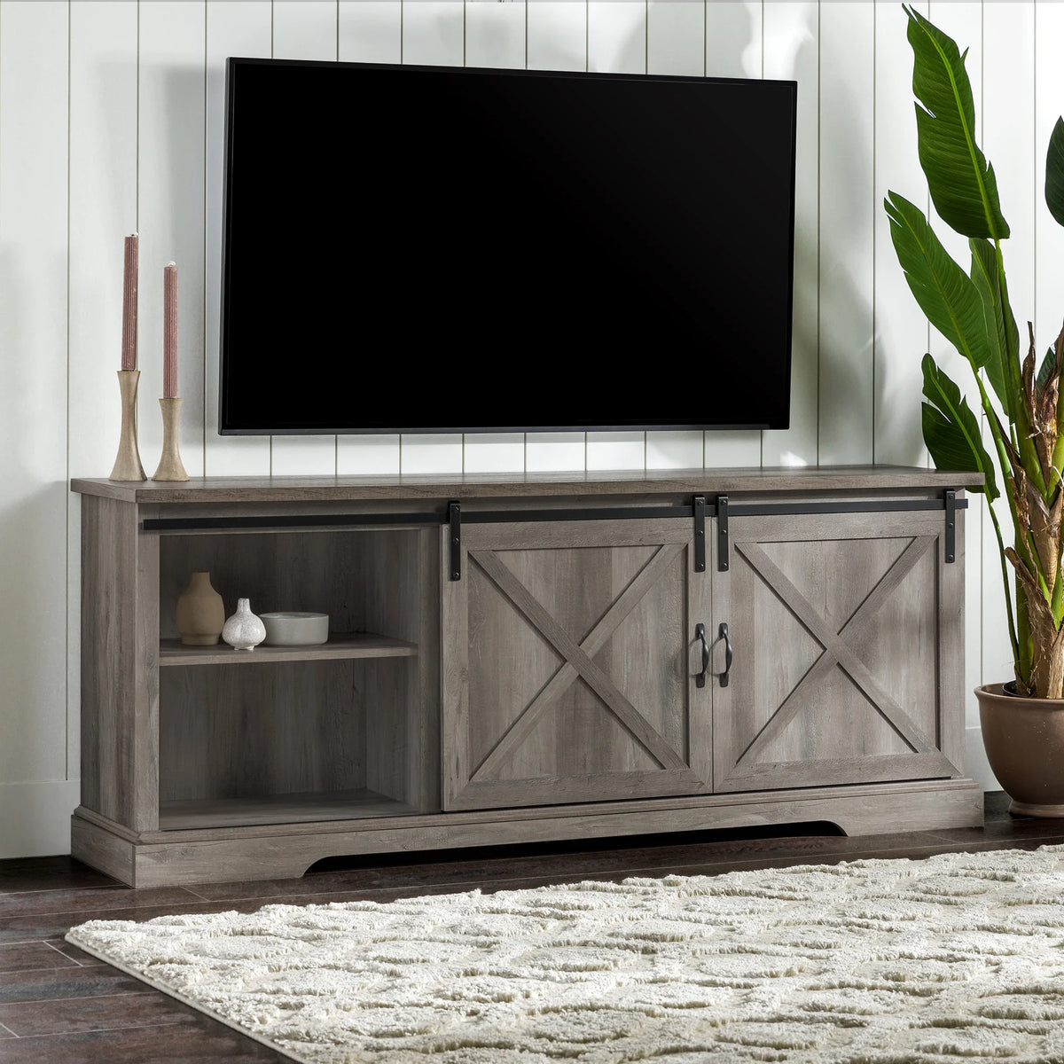 Modern Sliding Door TV Stand L74238