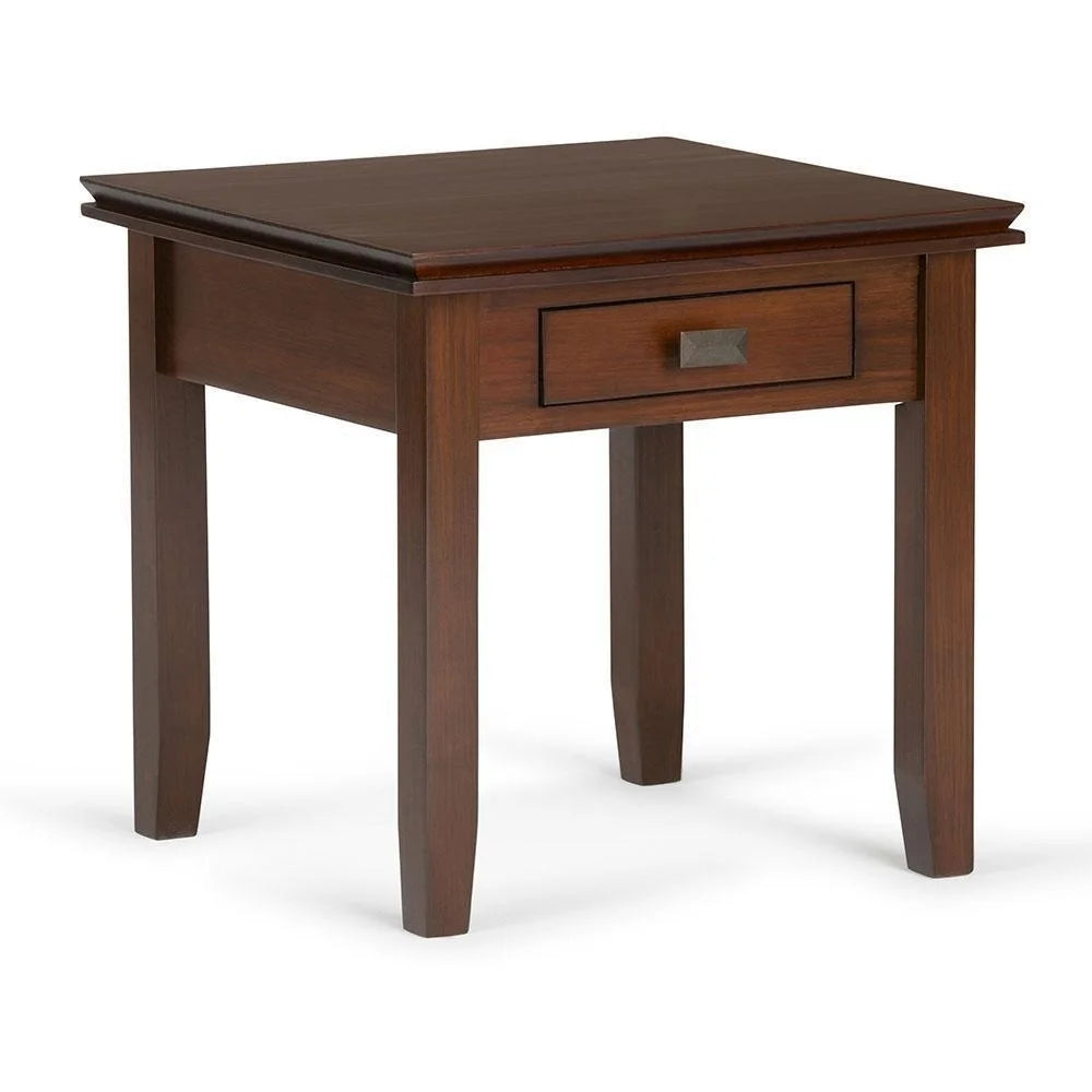 Solid Wood Square End Side Table E434378