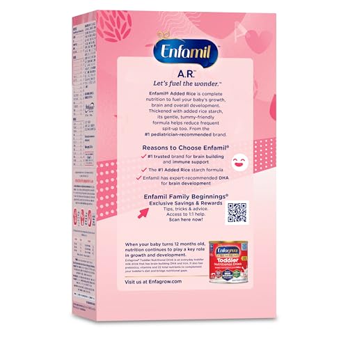 Baby Formula, Added Rice Starch, DHA, Probiotics, 30.4 Oz Box, 4 Count X45262