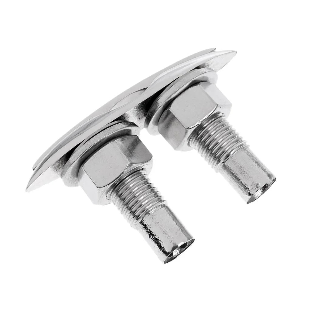 5'' Retractable Boat Marine Stainless Steel Pull up Cleat Flush Mount Lift Hardware Polished R66195