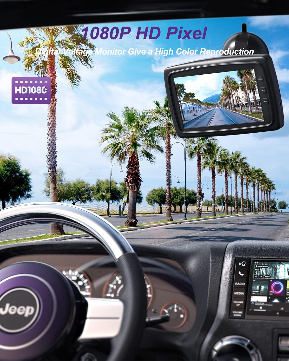 Wireless Backup Camera System Kit with 4.3'' HD Monitor X85130