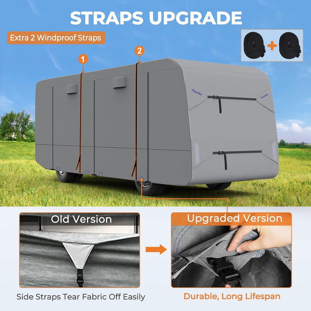RV Cover Anti-UV Breathable Rip-Stop for 38’-42’ Motorhome I472967