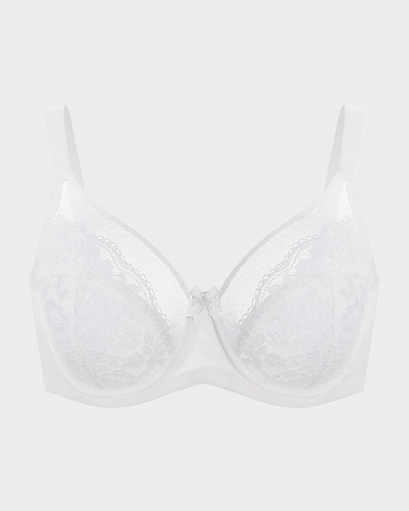Floral Lace Minimizer Bra Full Coverage H911