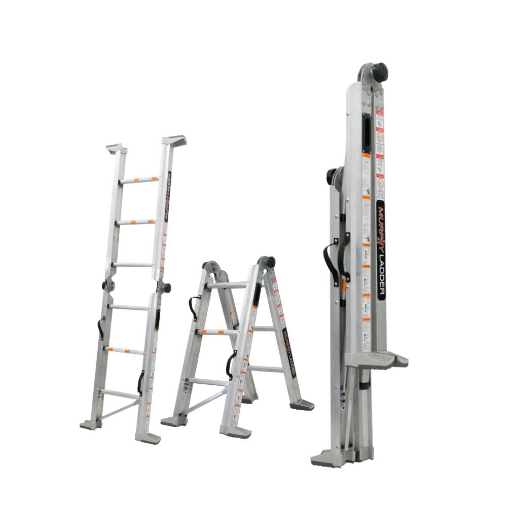 Aluminum Multi-Position Ladder with Wall Mount X1071