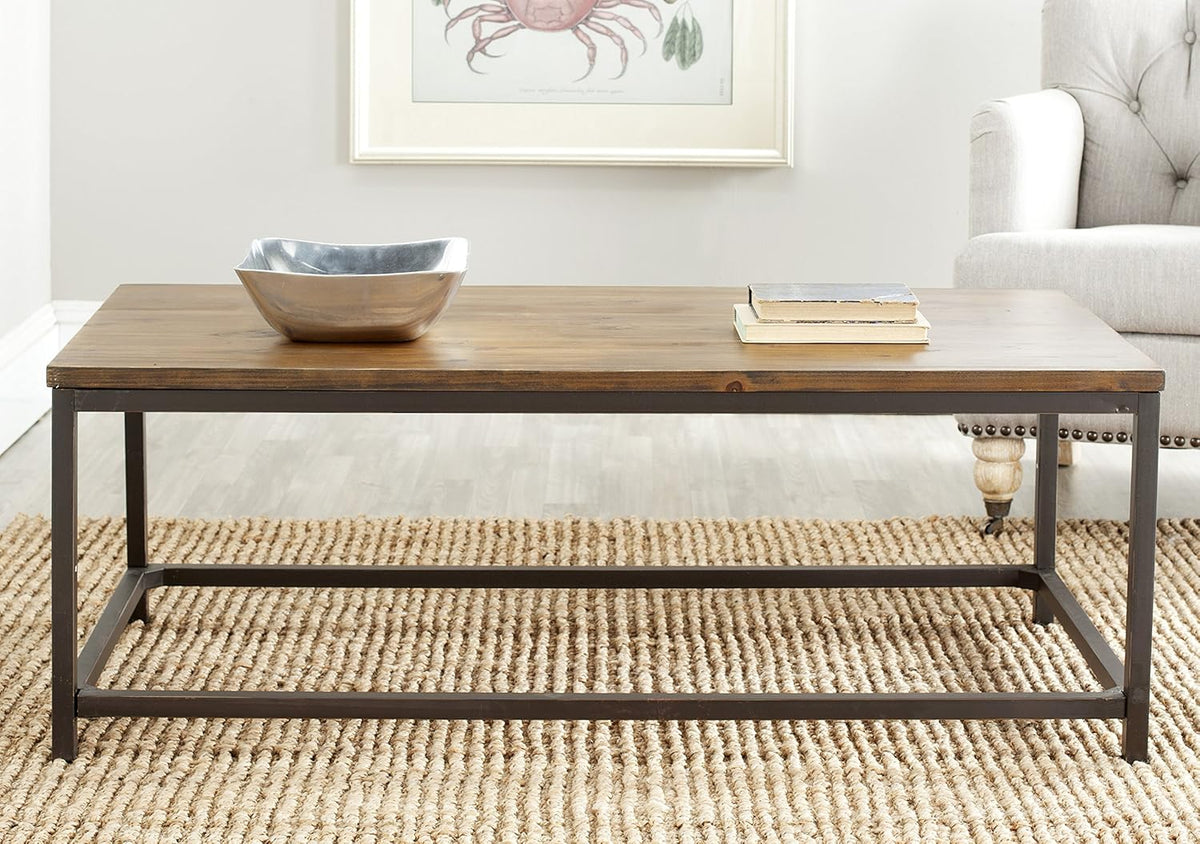 Brown Pine Coffee Table E391