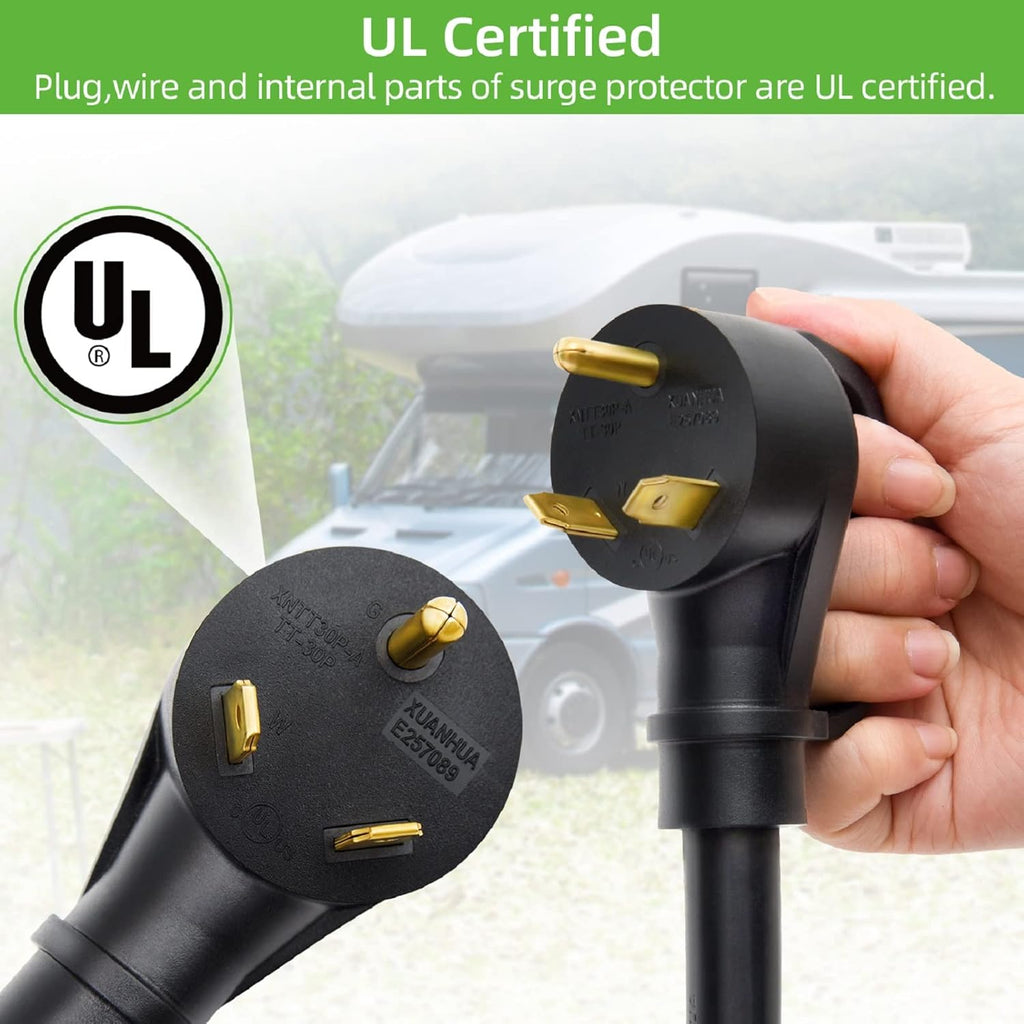 30 Amp RV Surge Protector with Waterproof Cover R20993