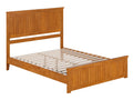 Queen Solid Wood Low Profile Platform Bed with Footboard K996