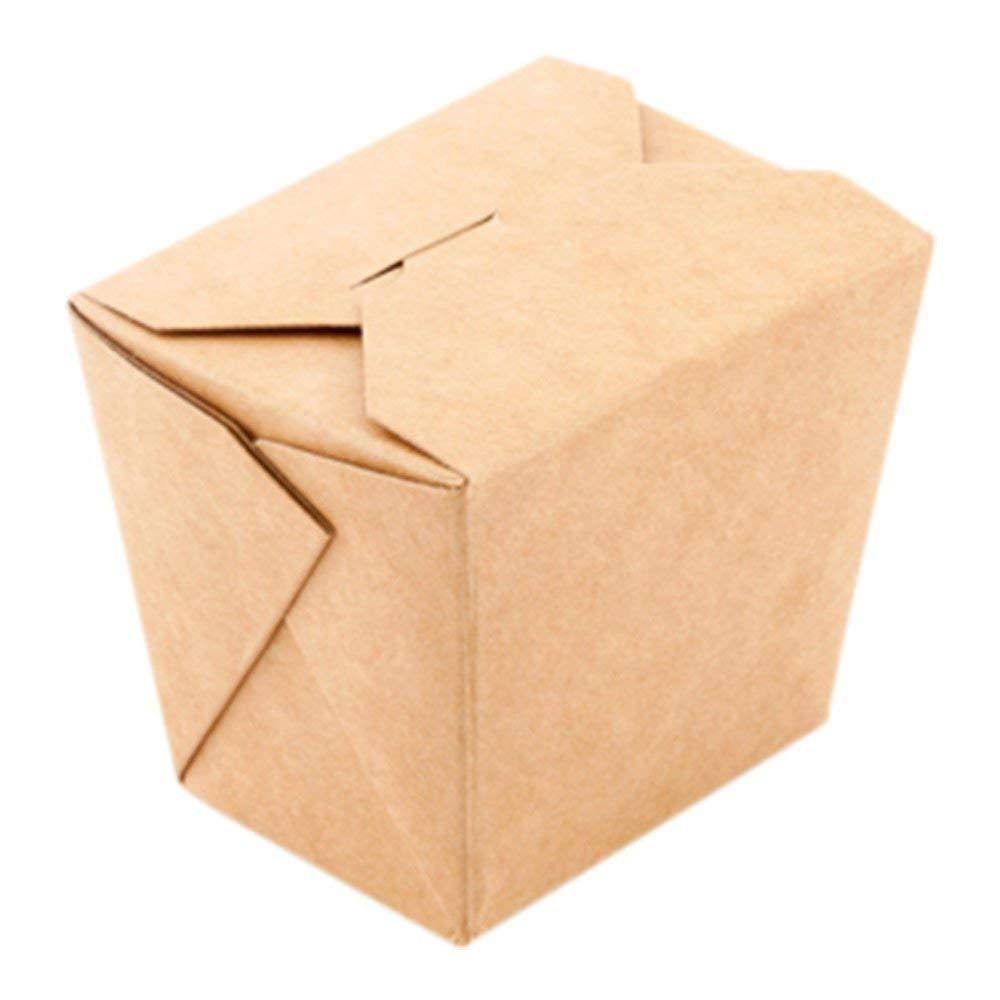 Kraft Brown 8-oz Square Disposable Food Container J1400