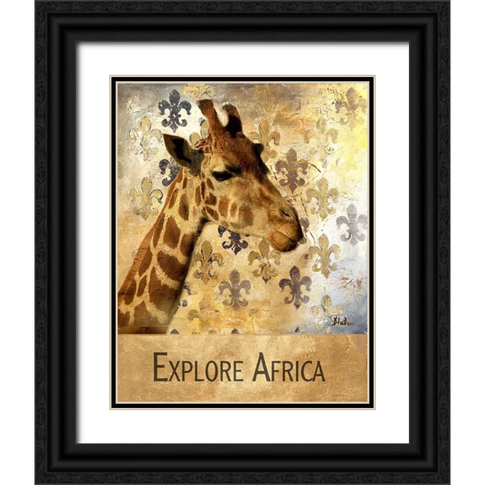 Black Ornate Wood Framed Art Print X2790