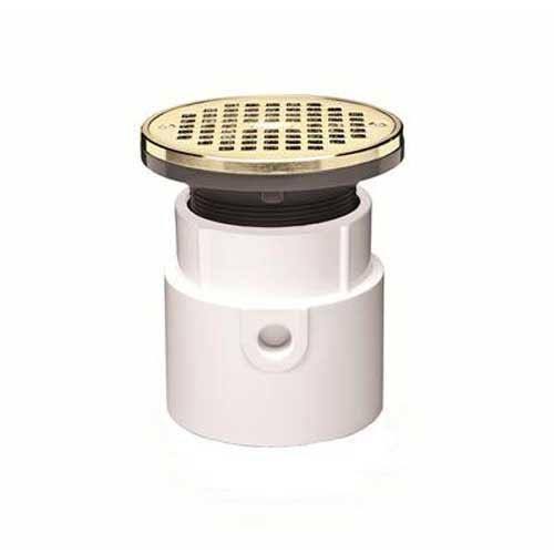 3x22 or 4x22 ABS Adjustable Drain with Brass Grate L570895