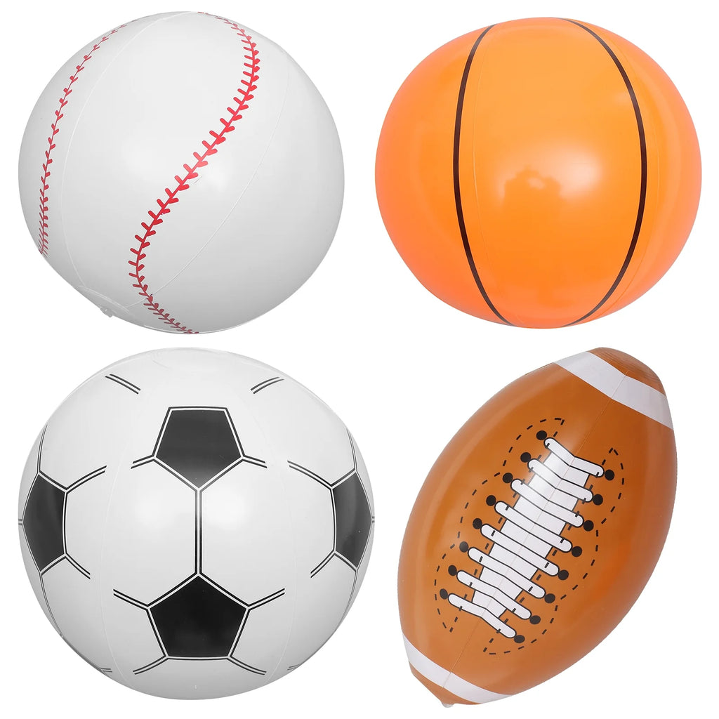 Inflatable Beach Ball Set of 4 T141284