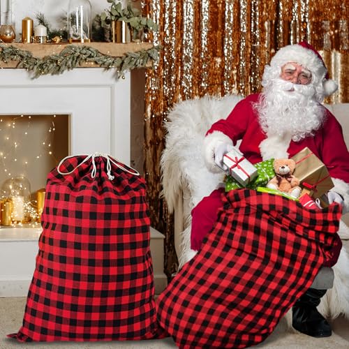 35''x55'' Jumbo Christmas Drawstring Gift Bags U192307
