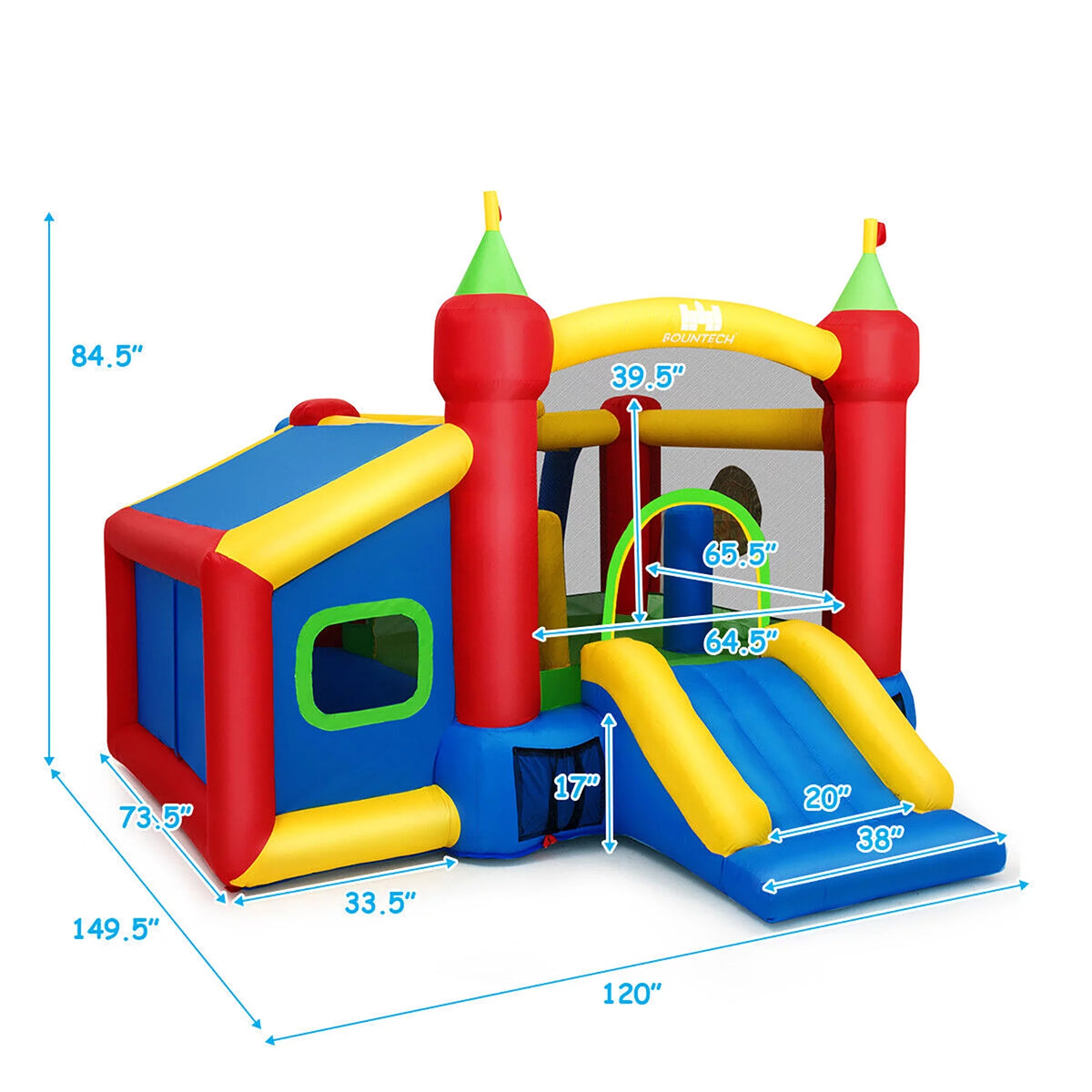 Inflatable Bounce House with Ball Pit and Blower G27282