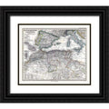 Black Ornate Wood Framed Art Print B337