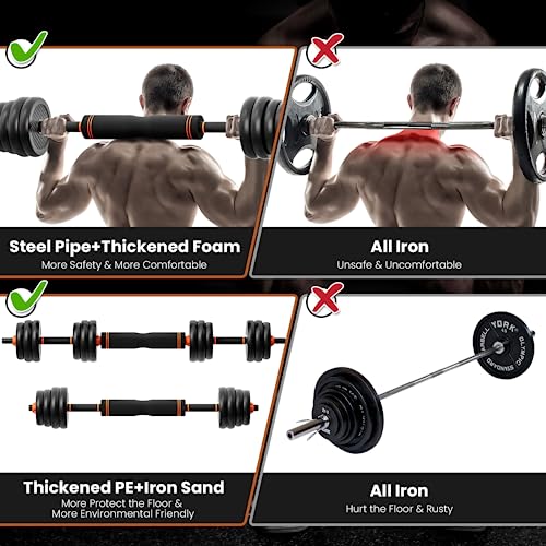 Adjustable 4 in 1 Weight Set, Dumbbell, Barbell, Kettlebell and Push-up Y719