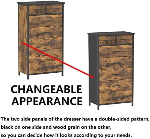 6 Drawer Industrial Wood Dresser N42630