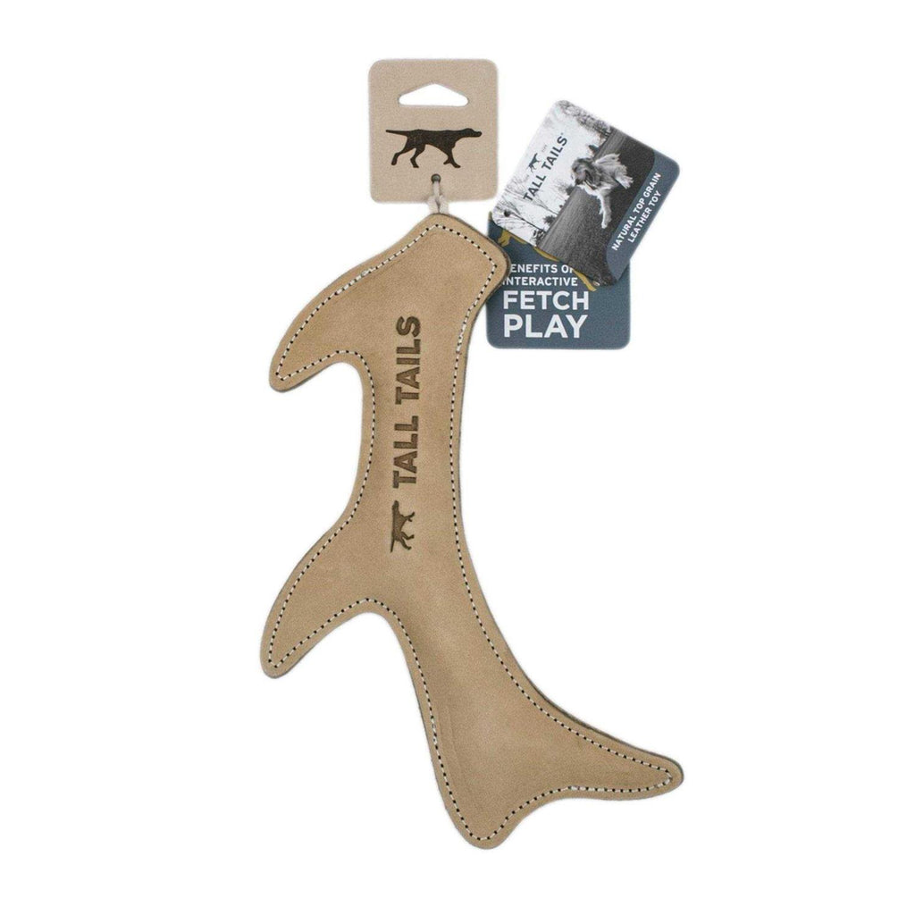 Natural Leather Antler Dog Toy I52251