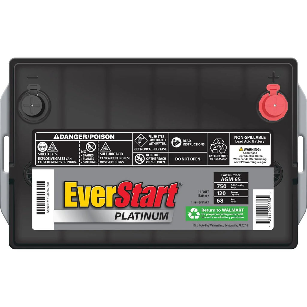 AGM Automotive Battery Group Size 65 12 Volt 775 CCA G792698