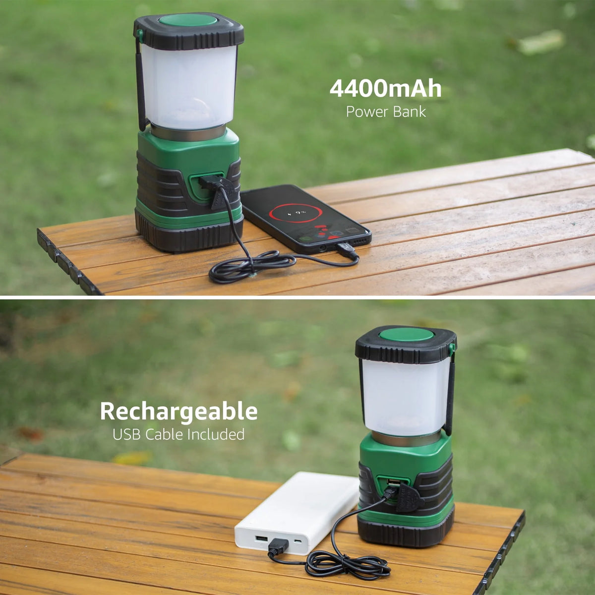 LED Camping Lantern Rechargeable 1000LM 4400mAh X11619