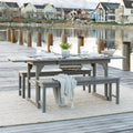 3-Piece Solid Wood Outdoor Patio Dining Set D345