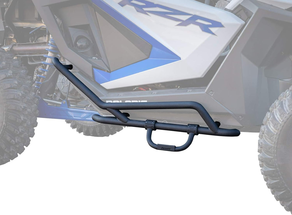 Heavy Duty Nerf Bars with Step, Wrinkle Black Powder-Coat Finish, Bolt-on C91374