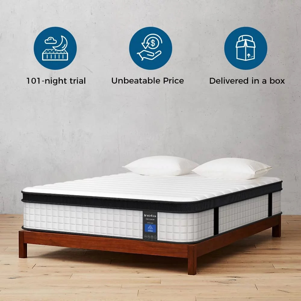 10 inch Hybrid Twin Size Memory Foam Mattress D6922