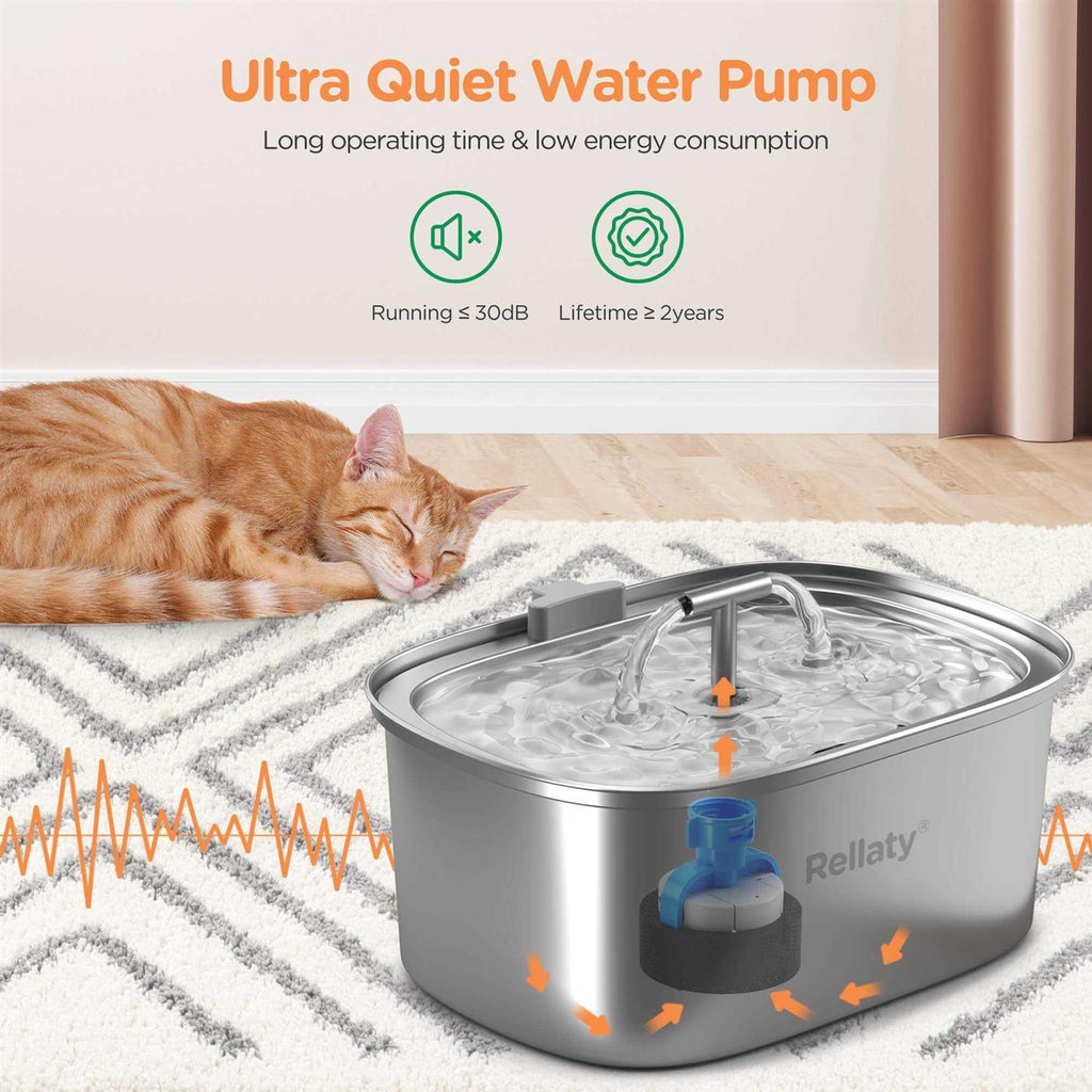 Stainless Steel 3.2L Pet Water Fountain G81776