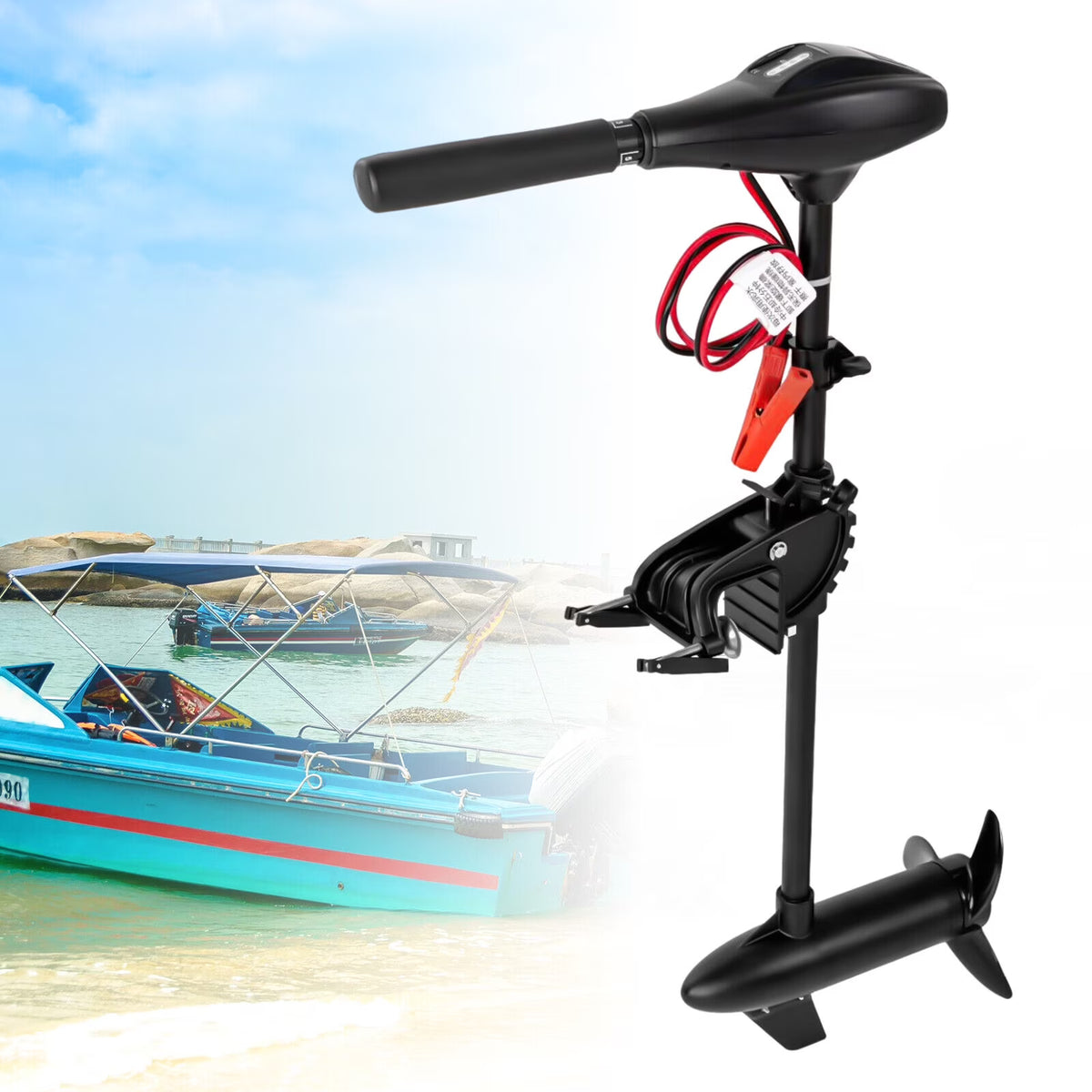 12V 408W 40lbs Thrust Electric Trolling Motor U456