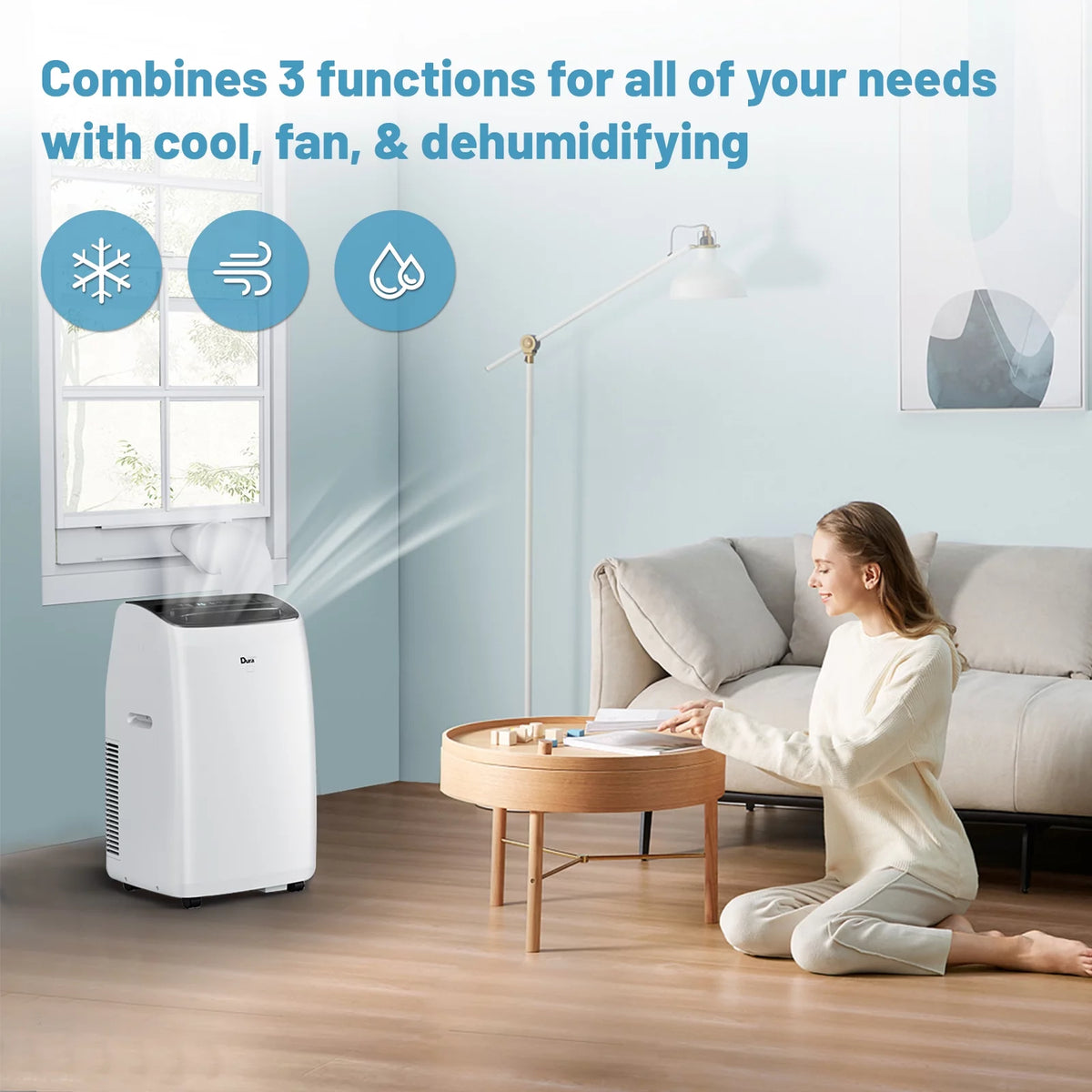 14000 BTU Portable Air Conditioner with Dehumidifier and Cooling Fan U682