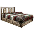 Full Size Platform Bed with Storage J507