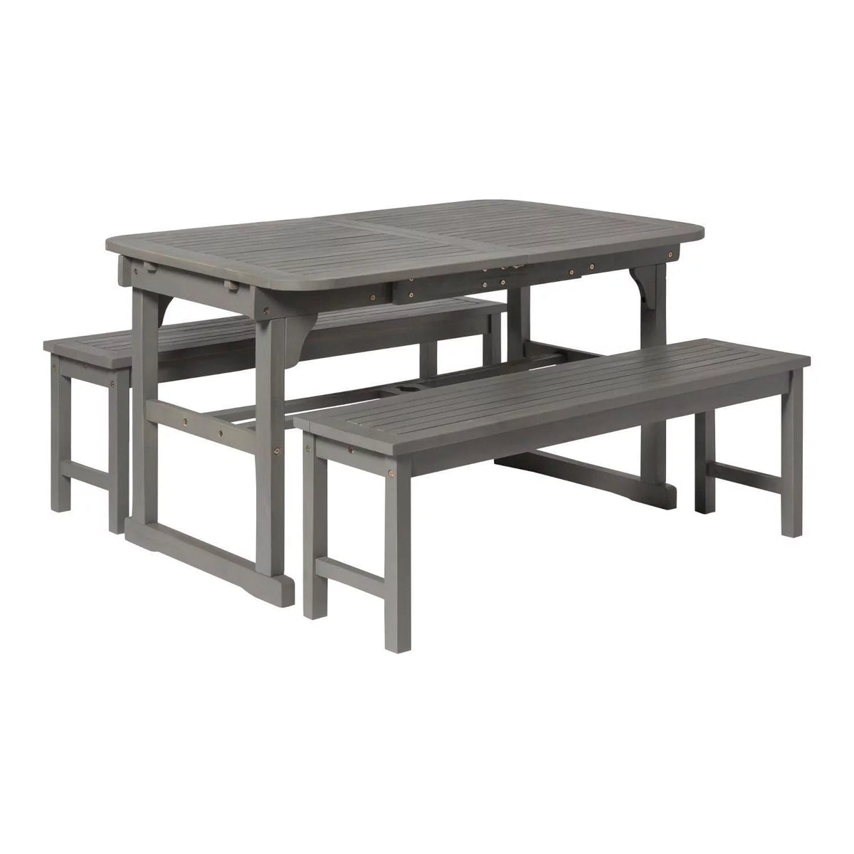 3-Piece Solid Wood Outdoor Patio Dining Set D345