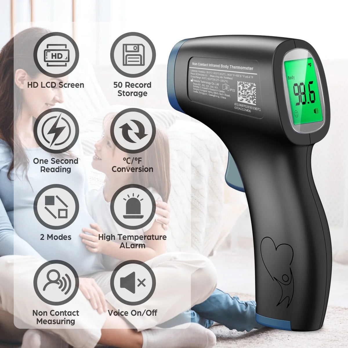 Infrared Digital Forehead Thermometer J51204