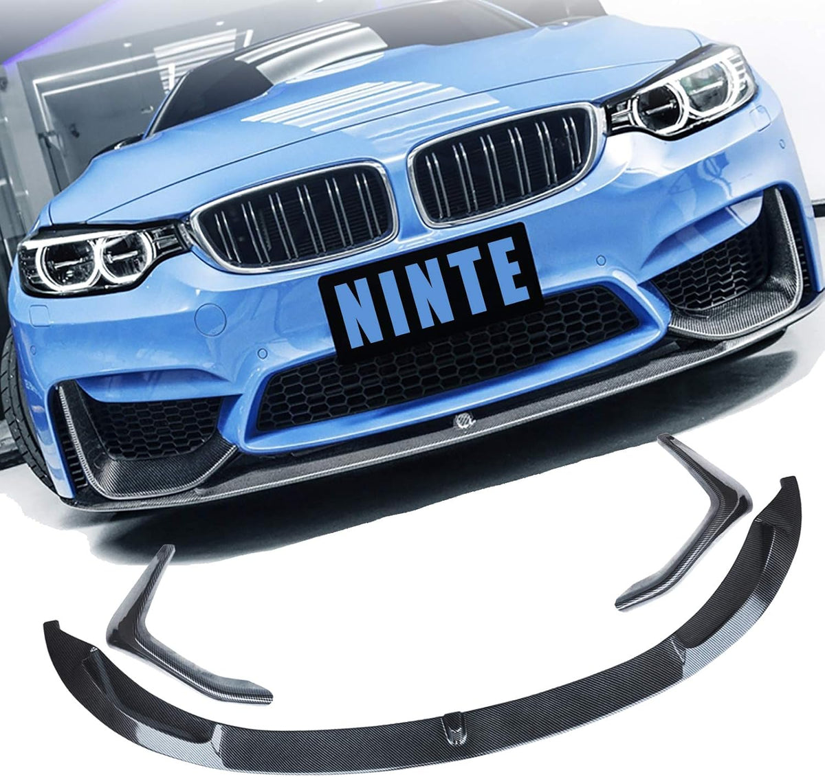 ABS Carbon Fiber Front Bumper Spoiler Splitter D423626