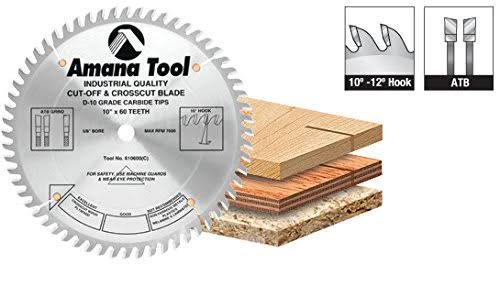 10 inch 60T Carbide Tipped Cut-Off and Crosscut Non-Stick Coated F234