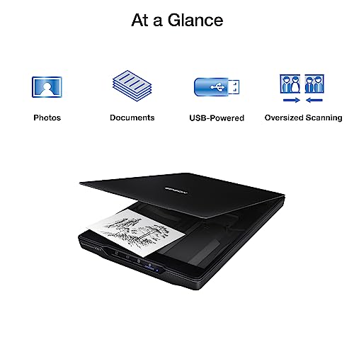 Black Flatbed Scanner 4800 dpi Optical Resolution G62549