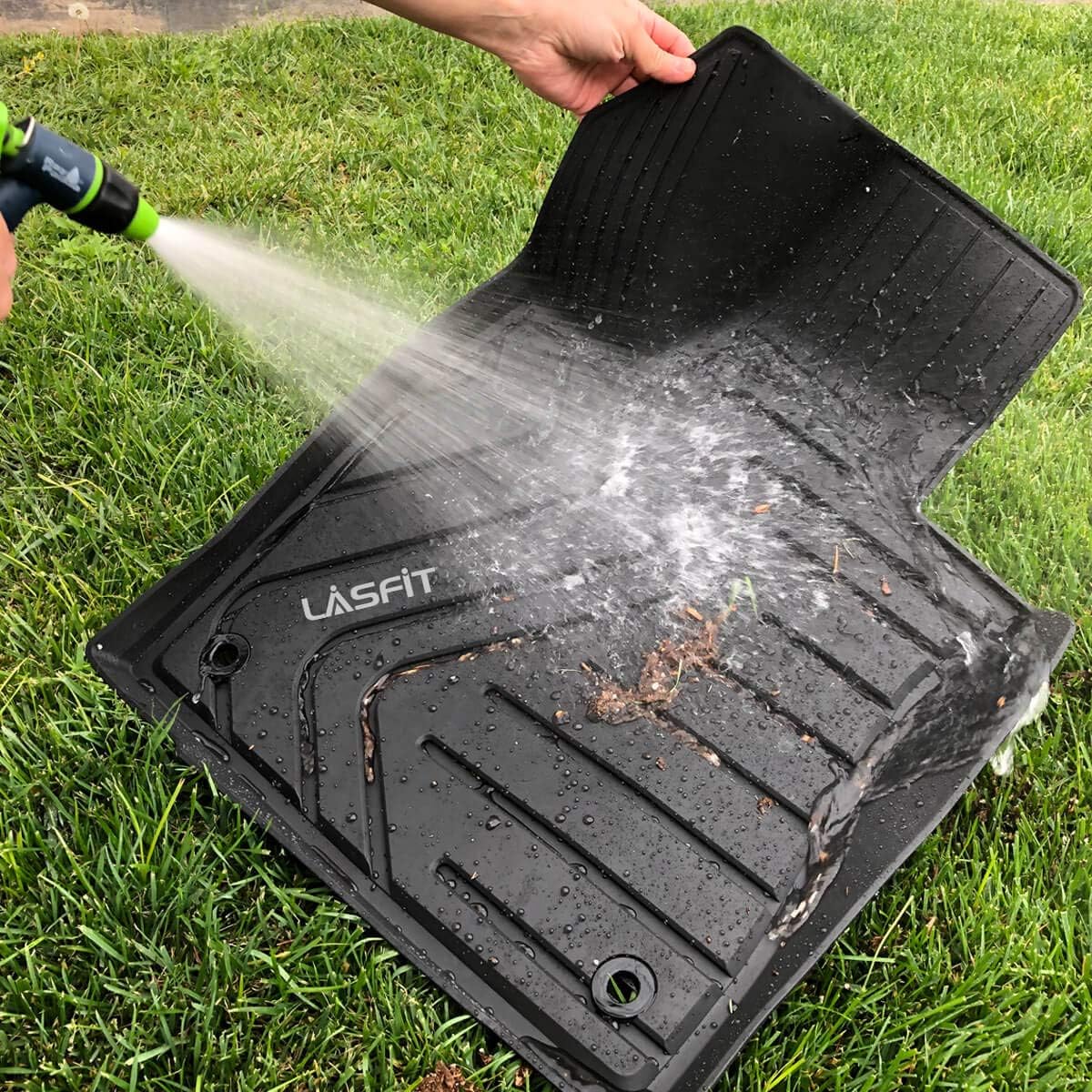 Black All Weather TPE Car Floor Mats W99243
