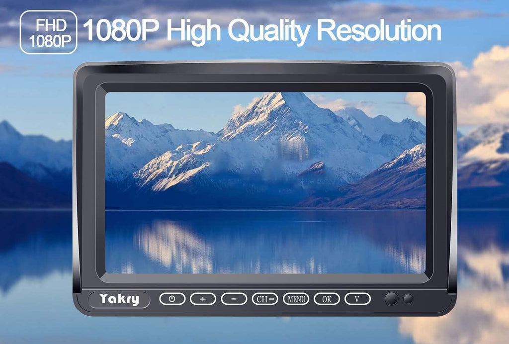 7 Inch HD 1080P Wireless Backup Camera with DVR Monitor W649819