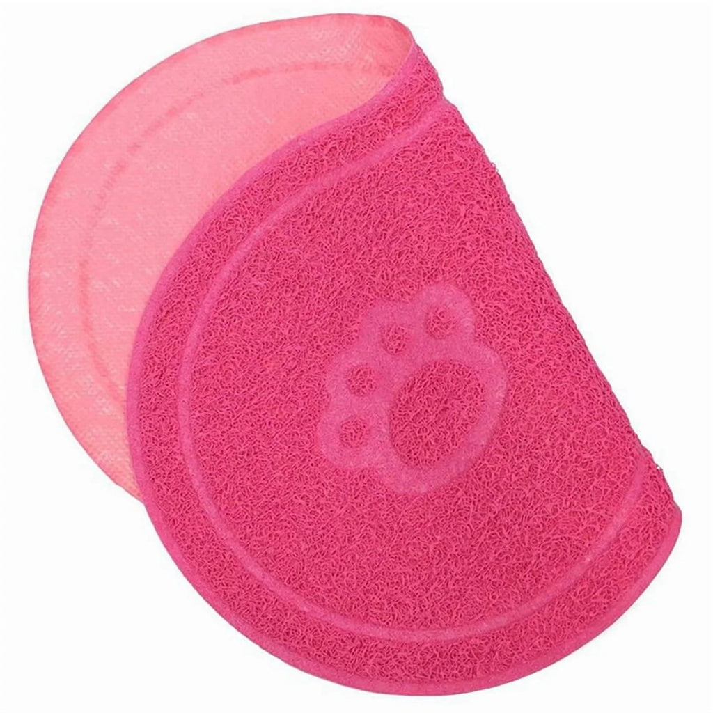 Rose Red Waterproof Non-Slip Pet Feeding Mat S93782