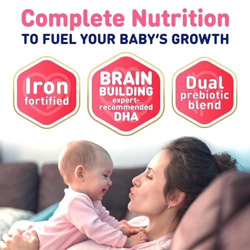 Baby Formula, Added Rice Starch, DHA, Probiotics, 30.4 Oz Box, 4 Count X45262