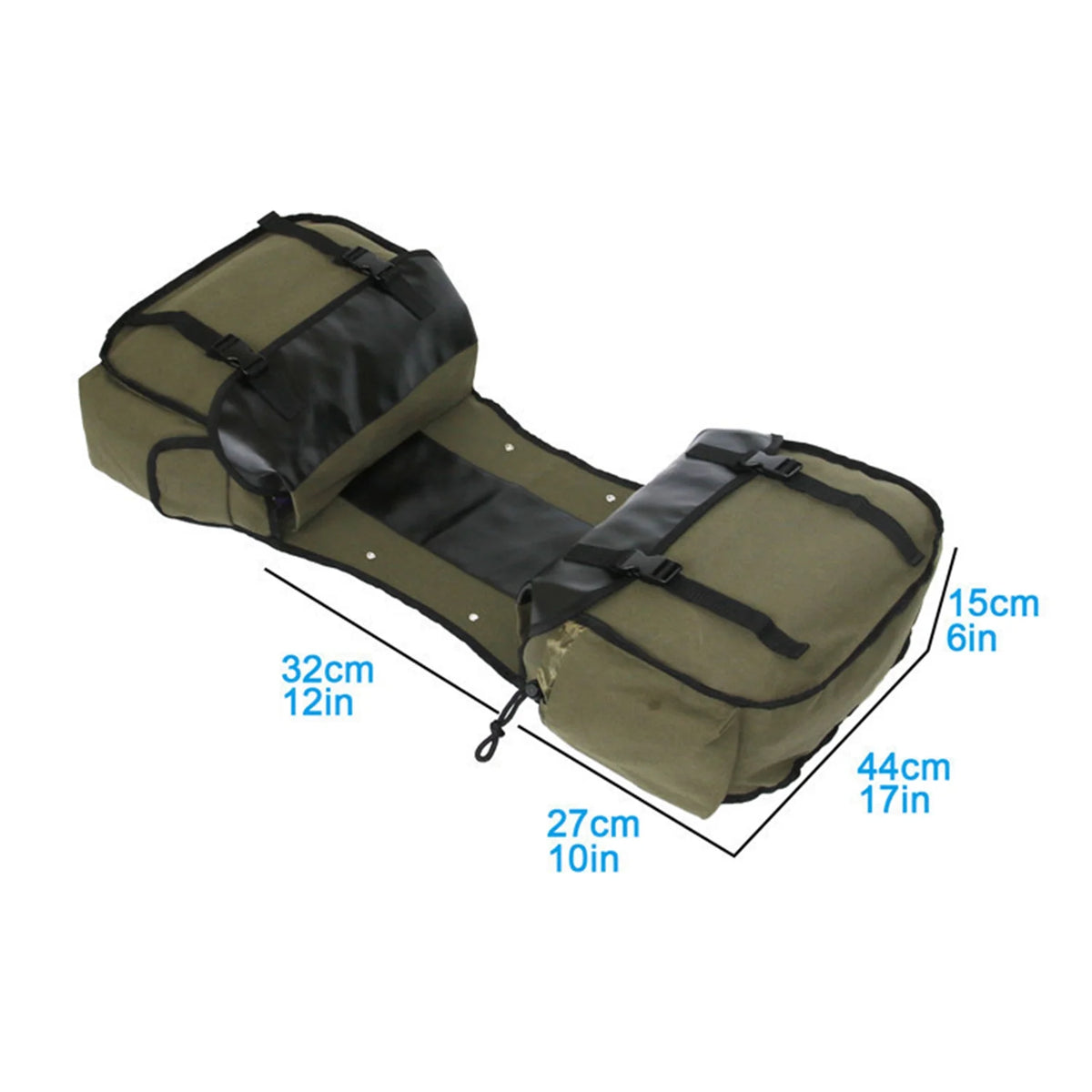 Large Capacity Canvas Waterproof Motorcycle Saddle Bag I250