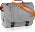 Light Grey Canvas Messenger Bag 17-17.3 Inch K5508