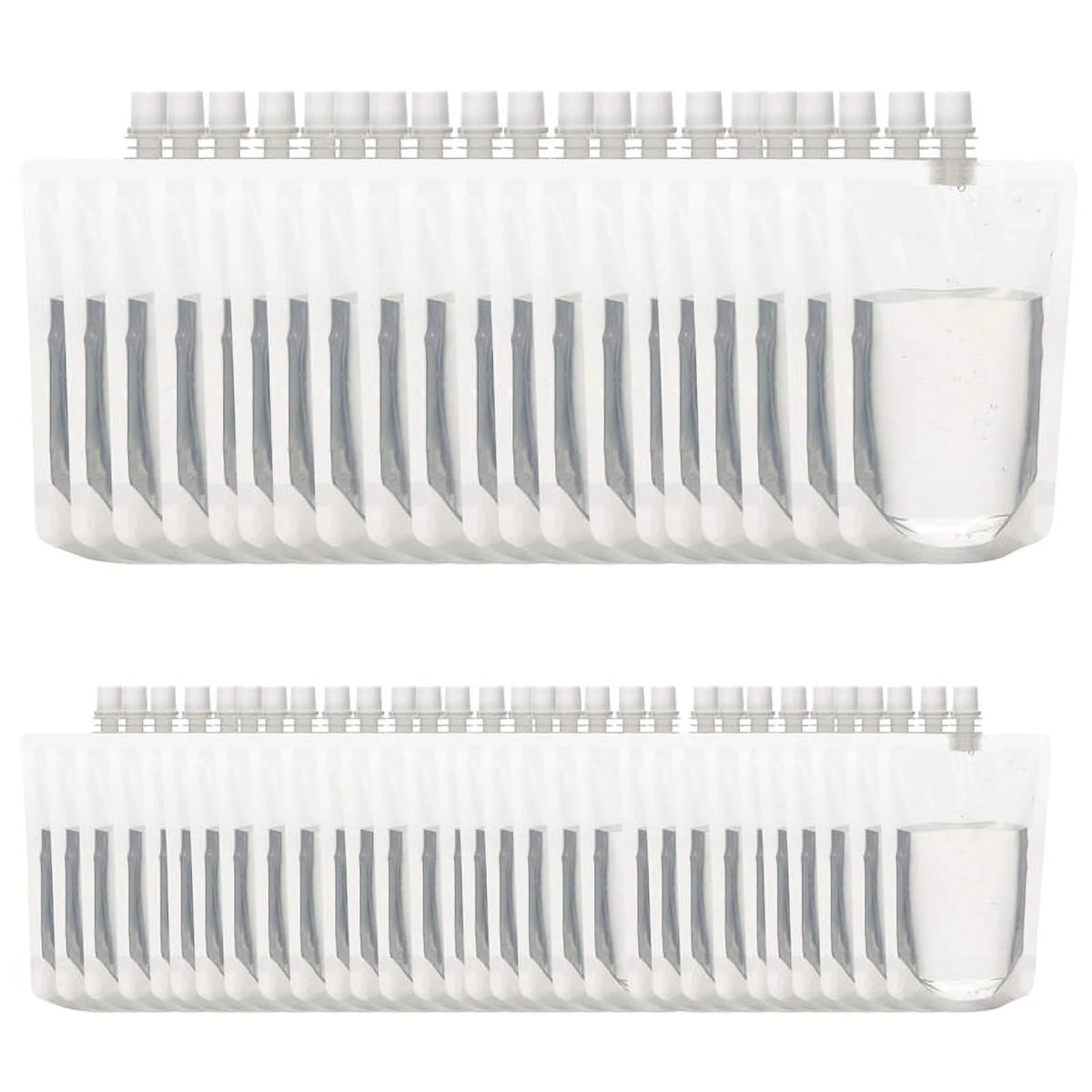50PCS 100Ml Liquid Stand Bag Leak Proof Drink Packaging Bag Spout Pouch X5943