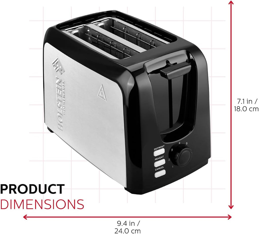 Black 2-Slice Toaster with 7 Browning Control Settings G5196